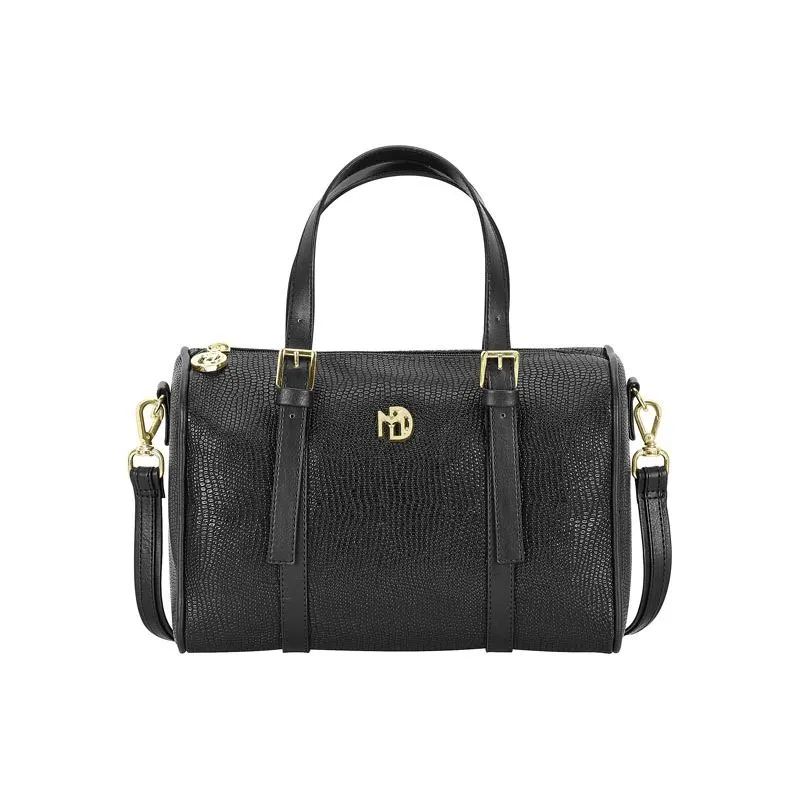 Bolsa Transversal Em Material Sintético Preto - 700631 - Modare