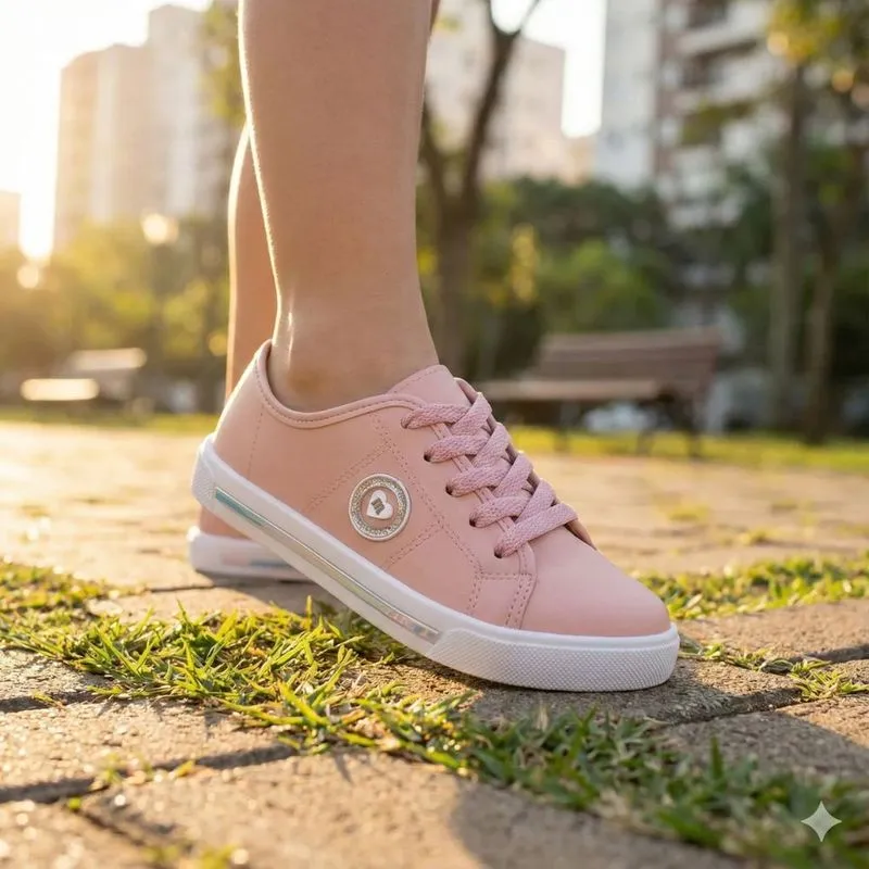 Tênis Infantil Molekinha Napa Sardenha Rosa - 28
