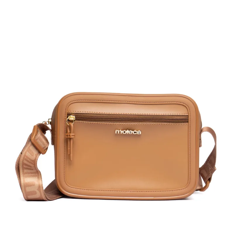 Bolsa Feminina Moleca Transversal Bolso Frontal Média Caramelo - U
