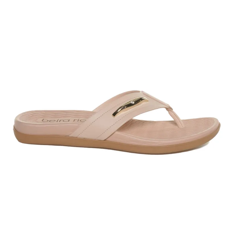 Chinelo Feminino Detalhes Beira Rio Creme - 34