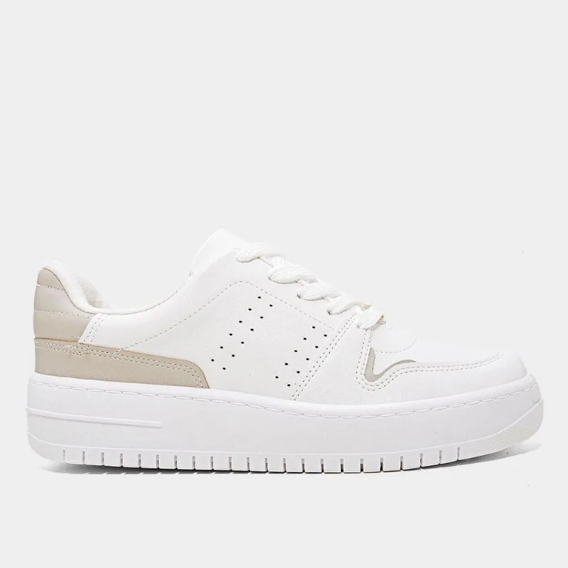 Tênis Vizzano Básico Feminino - Feminino - Branco+Cinza