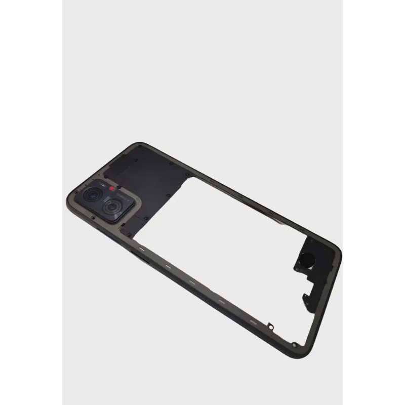 Back Com Aro e Lente Câmera Traseira Moto E22 Preto Autorizada Motorola