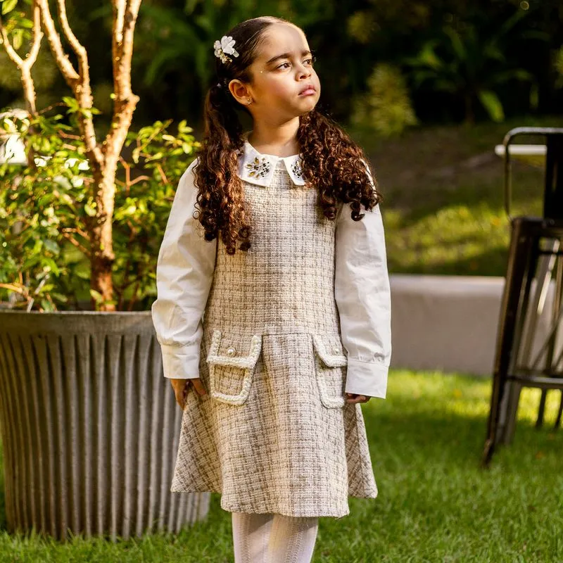 Conjunto Infantil Menina em Tweed Milon 2001481.0452.4