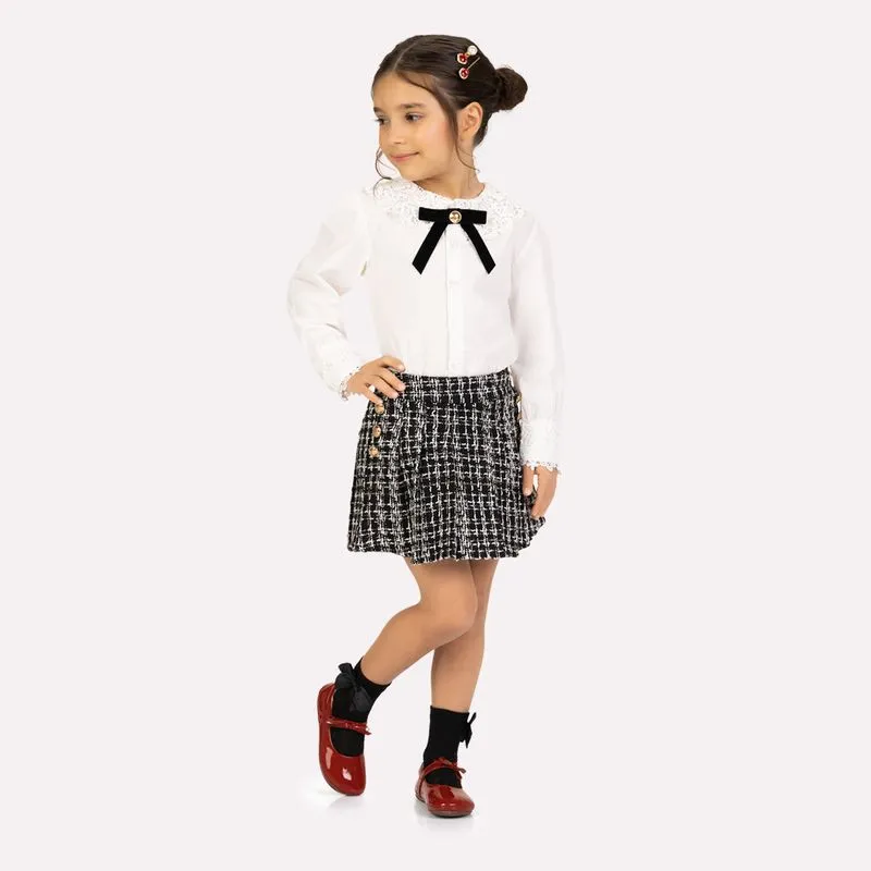 Conjunto Infantil Menina em Tweed Milon 2001515.0452.10
