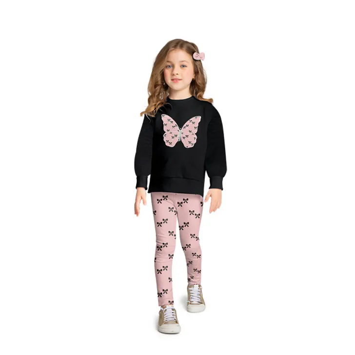 Conjunto Infantil Menina Borboleta Milon