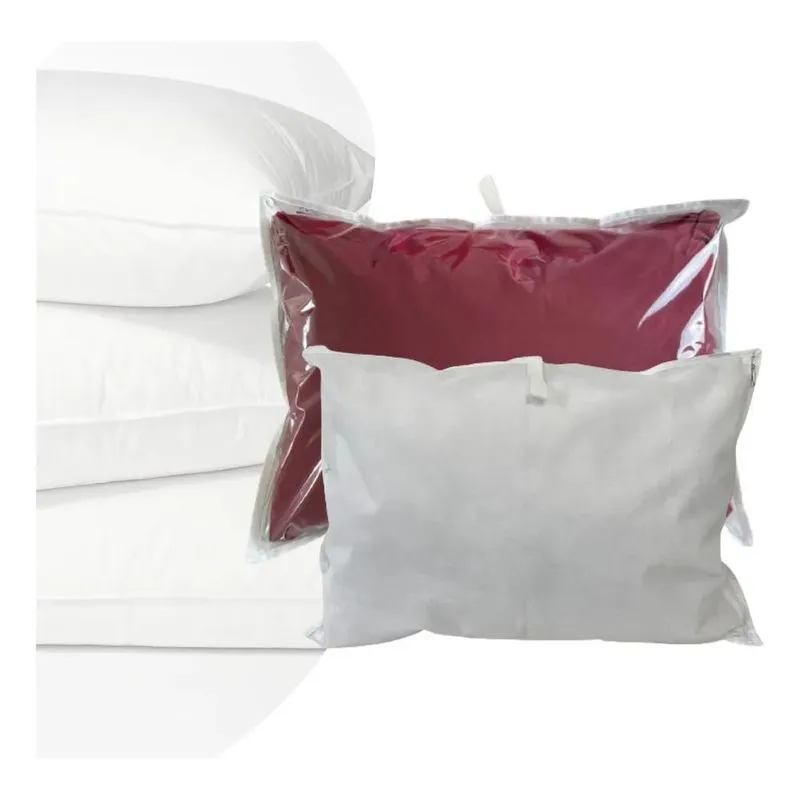10x Kit 2un Porta Travesseiro Para Viagem Capa Protetora C/
