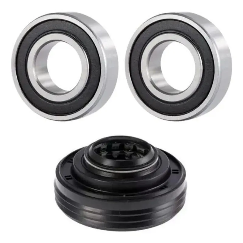3x Kit Retentor E Rolamentos Lavadora Ge 8 10 11 12 13 15kg
