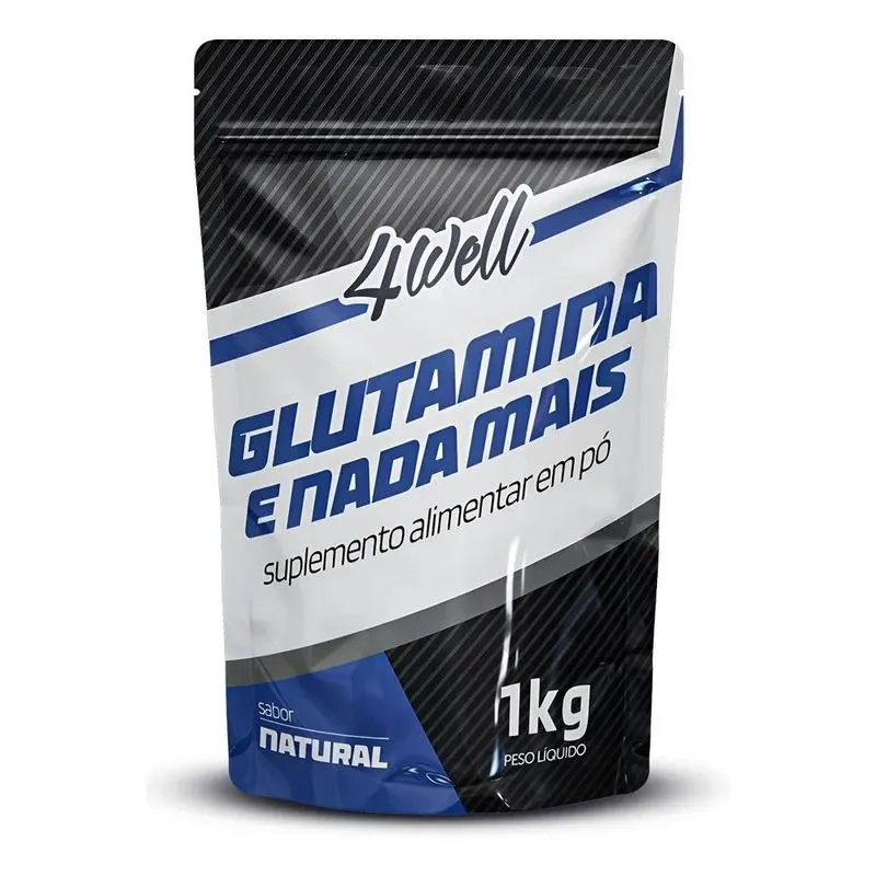 L-glutamina 1kg Sabor Natural - 4well