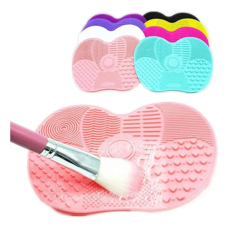 2x Tapete De Silicone Limpar Pincel Maquiagem Limpeza Pincéi