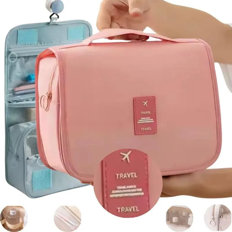 10x Necessaire Organizador Gancho Viagem Unissex Higiene Pe
