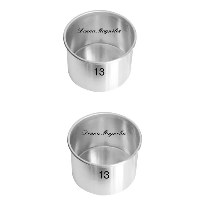 10x Kit 2 (duas) Assadeira Forma Bolo Redonda Alta 13 X 10 G