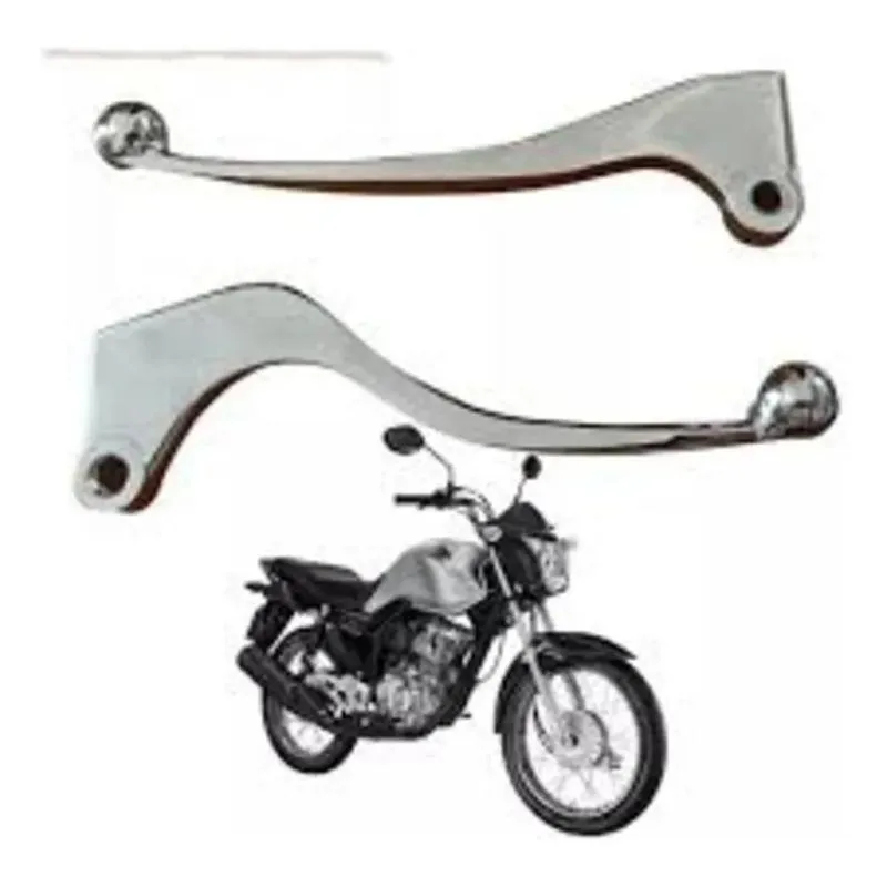 3x Manete Cromado Cg 160 Start Freio Tambor + Embreagem Top