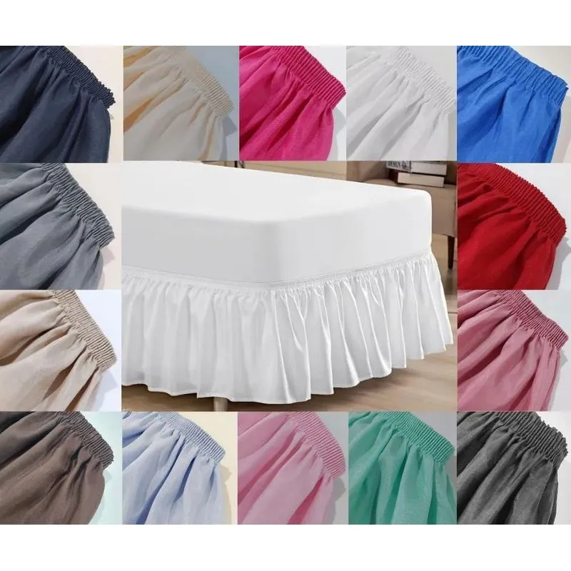 Saia Para Cama Box Solteiro Ajustável (prom Branco