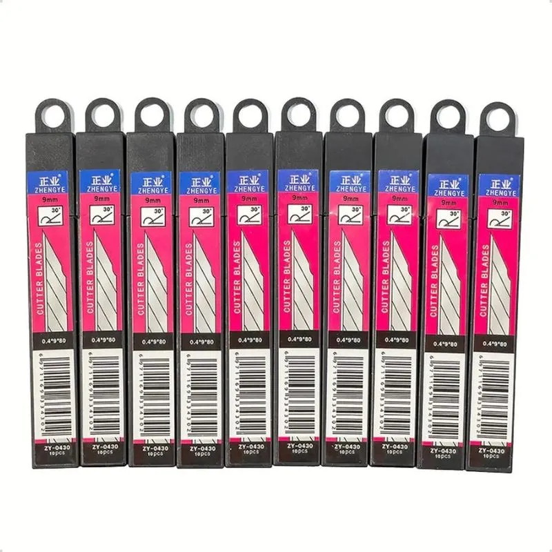 3x Lamina 30 Graus Para Estilete De 9mm Uso Profissional C/1