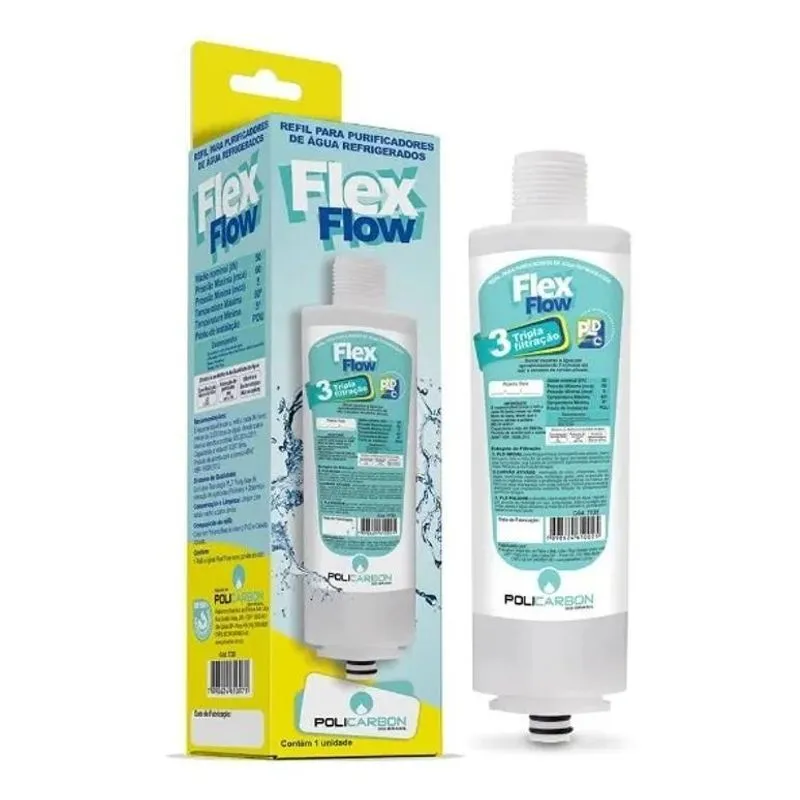 2x Filtro Refil Purificador Água Libell Acqua Flex Press Sid