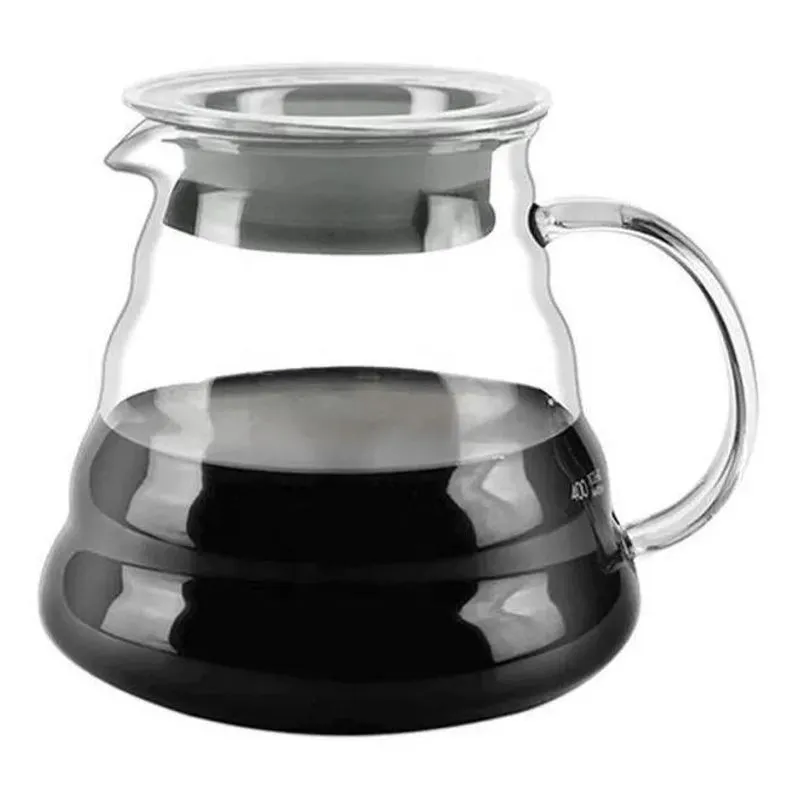 5x Jarra Jarro De Vidro Para Café Com Tampa Hermética 600ml