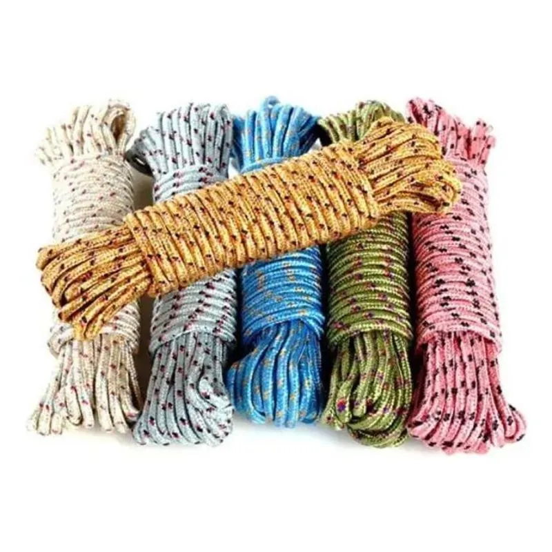 2x Corda Para Varal 20m 4mm Muito Resistente Corda Multiuso