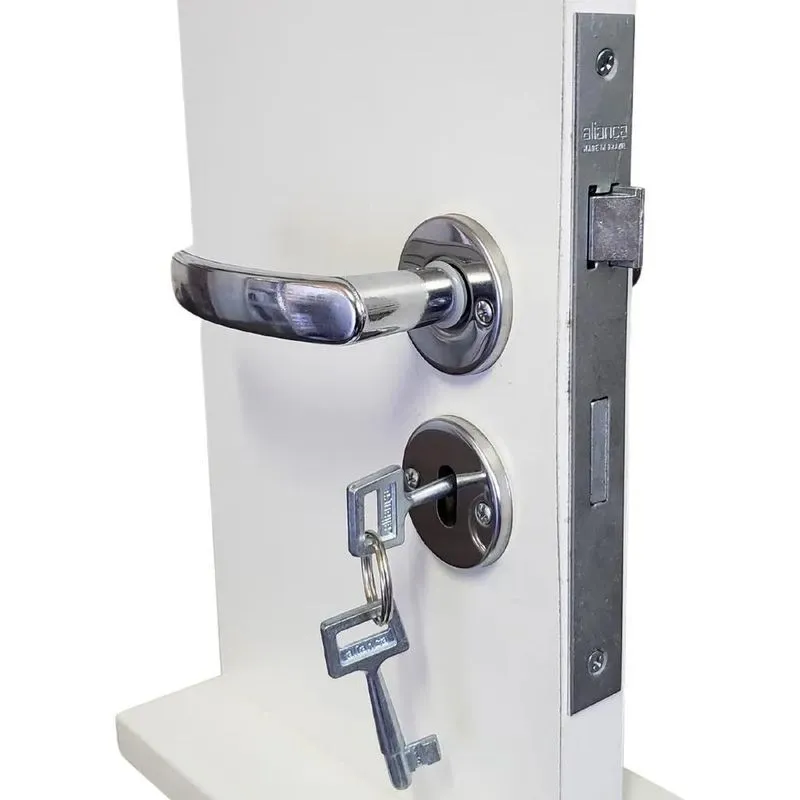 5x Fechadura De Porta Aliança 2700/11 Inox Premium Interna C