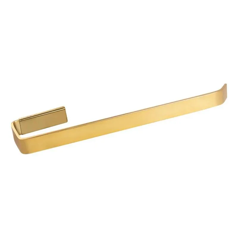 10x Porta Toalha Rosto Para Banheiro Quadrado Dourado Gold