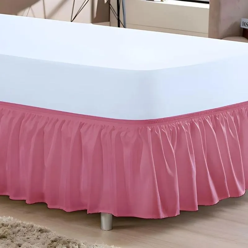 Saia Box Para Cama Solteiro Com Elástico A Volta T Rose