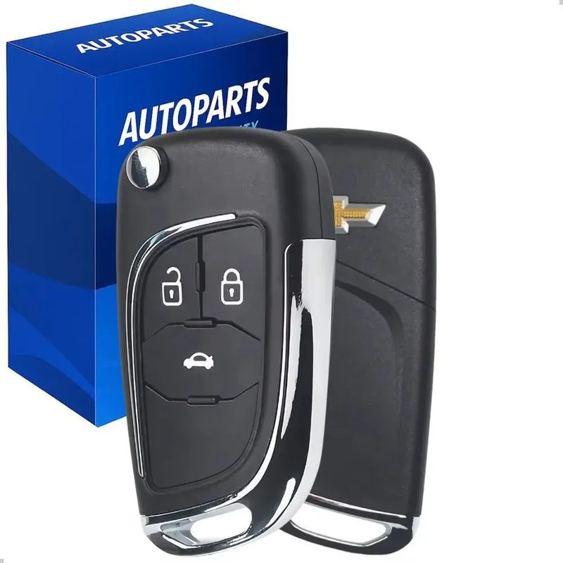 2x Carcaça Chave Canivete Chevrolet Gm Onix Cobalt Cruze Pri