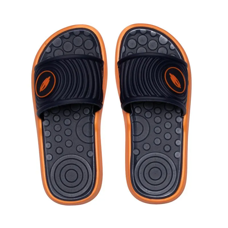 Chinelo Slide Infantil Mormaii Quiver Pro Marinho/laranja - 35