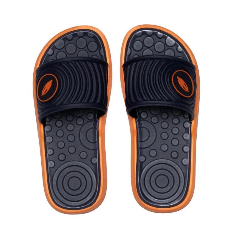 Chinelo Slide Infantil Mormaii Quiver Pro Marinho/laranja - 29