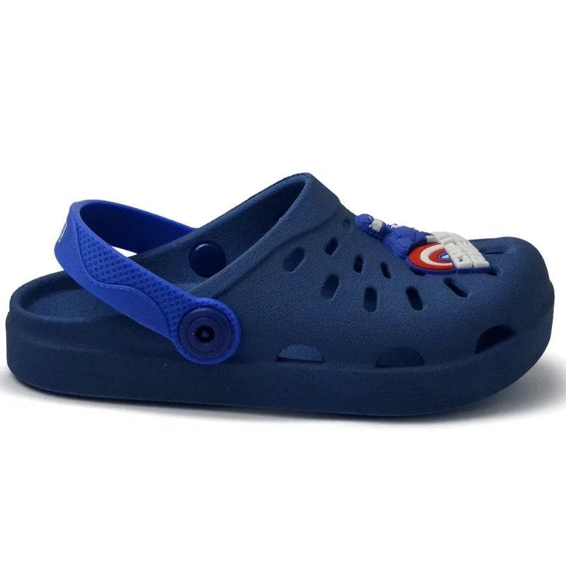 Babuche Infantil Gendene Masculino Marvel Walkers 23193 BG326 AZUL/AZUL 25
