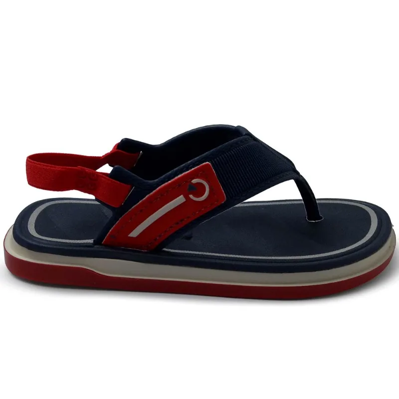 Chinelo Infantil/Bebê Cartago Masculino Malaga 24 12406 BF811 BEGE/AZUL/VERM 20