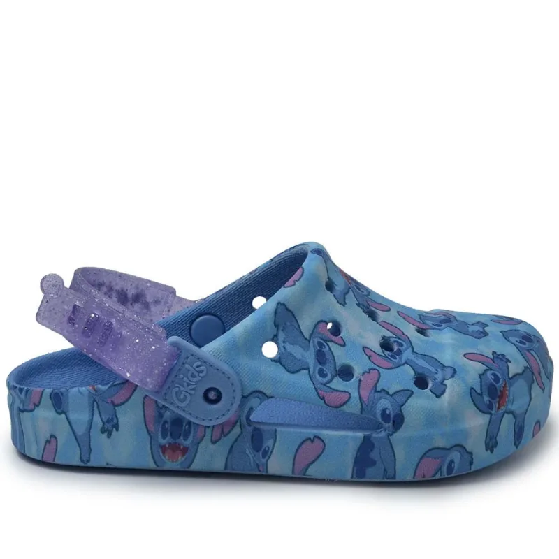 Babuche Infantil Grendene Feminino Disney Fun Print 23178 BG536 AZUL/LILAS 30