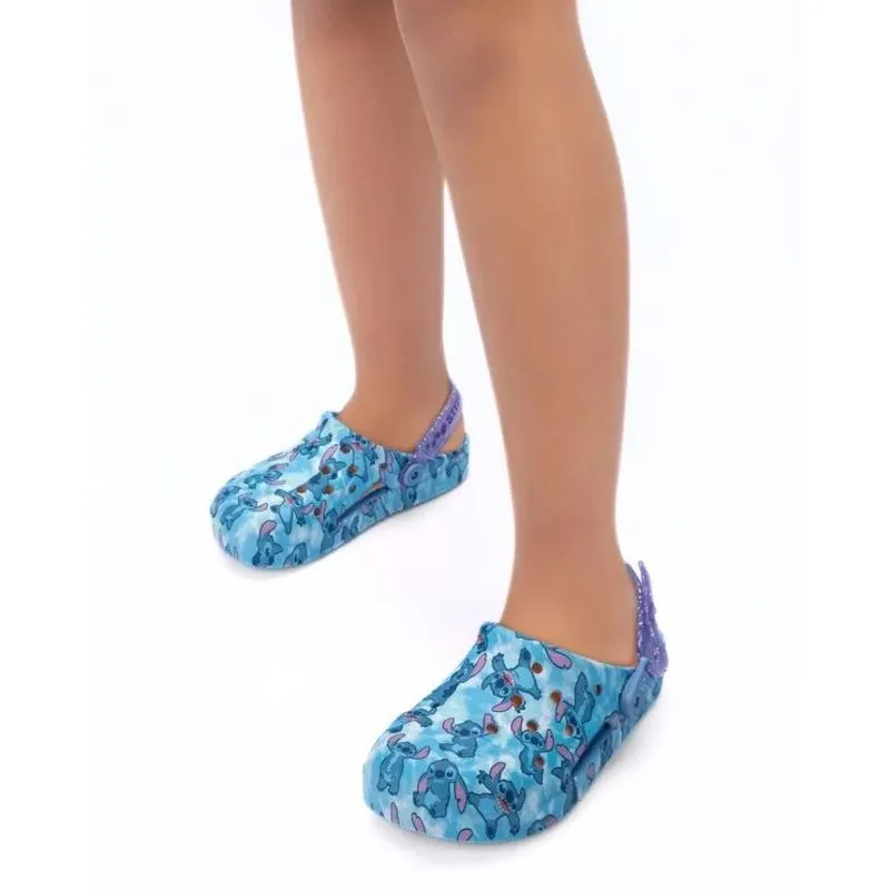 Babuche Grendene Kids Disney Stitch Fun Print Infantil Azul 35