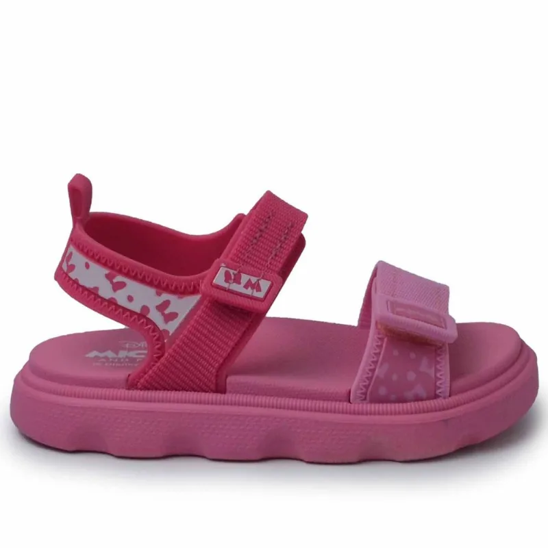 Sandália Papete Infantil Grendene XS Disney Easy 23186 BH570 ROSA/ROSA 17/18