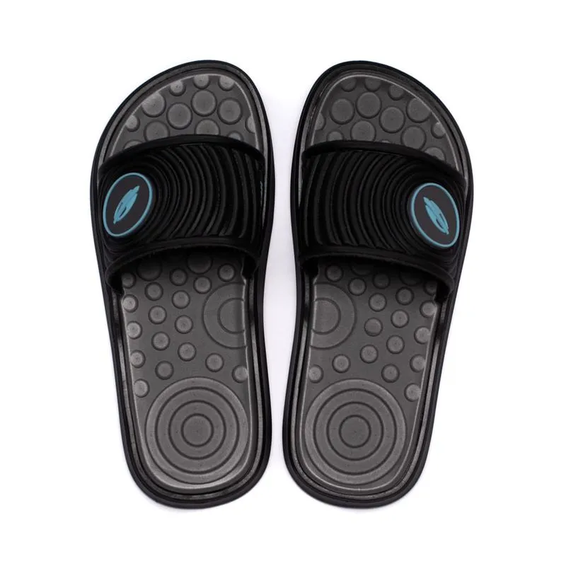 Chinelo Slide Infantil Mormaii Quiver Pro Preto/azul - 35