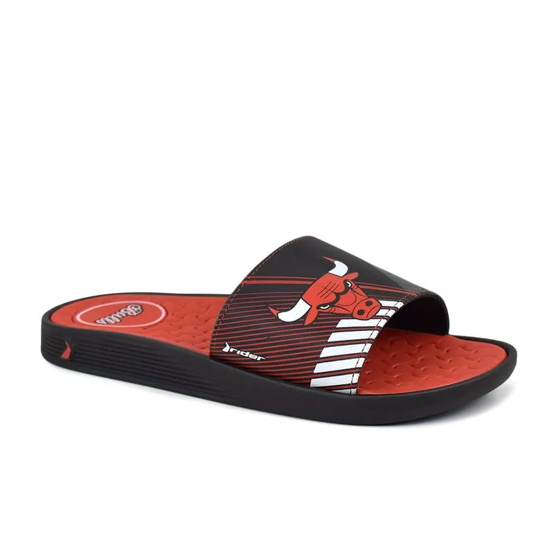 Chinela Rider NBA Talle: 40 - Color: Negro/Rojo