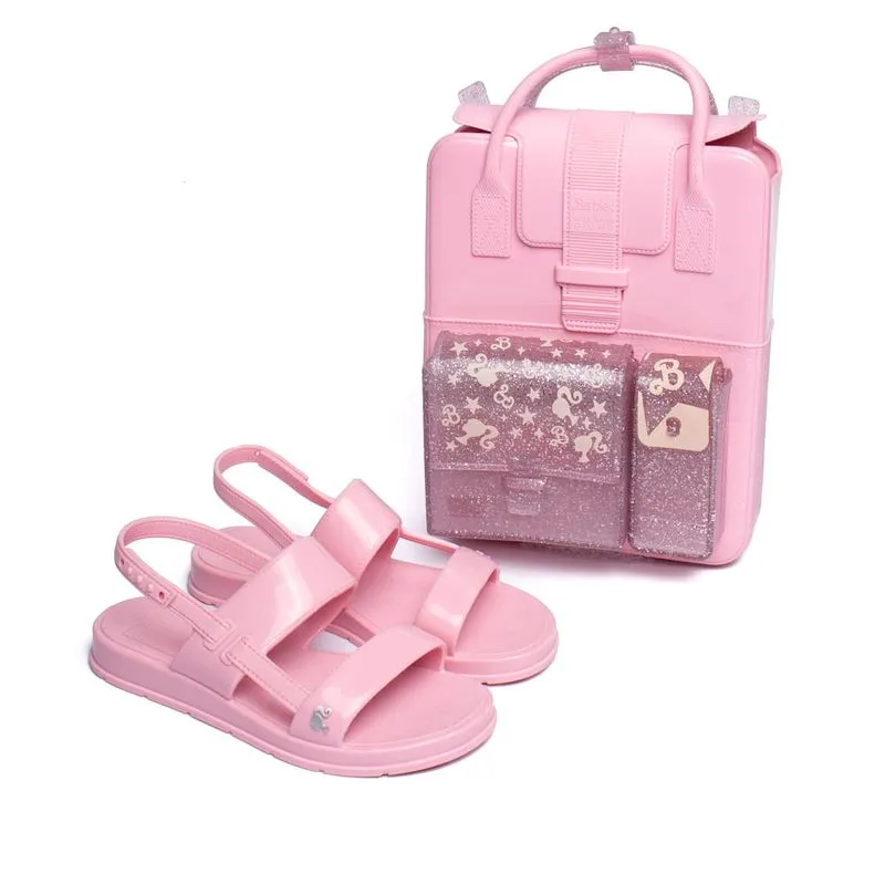 Sandália Infantil Grendene Barbie Color Mochi Rosa - 32