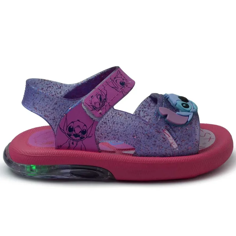 Sandália Infantil Grendene XS Disney Led 24 23159 BH696 ROSA/LILAS GLI 25