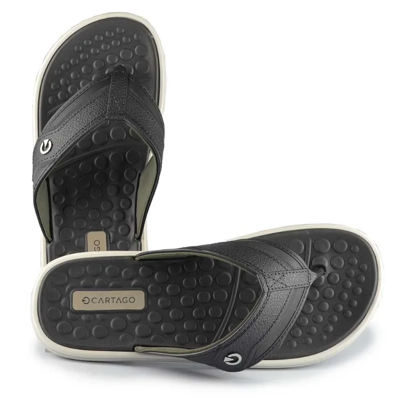 Chinelo Cartago Masculino Venetto III 25 12452 BK983 CINZA/PRETO 40 - CARTAGO