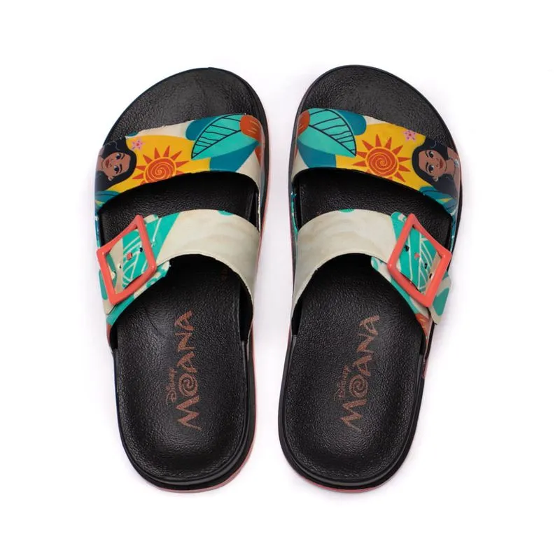 Chinelo Slide Infantil Grendene Disney Summer Moana Preto - 31