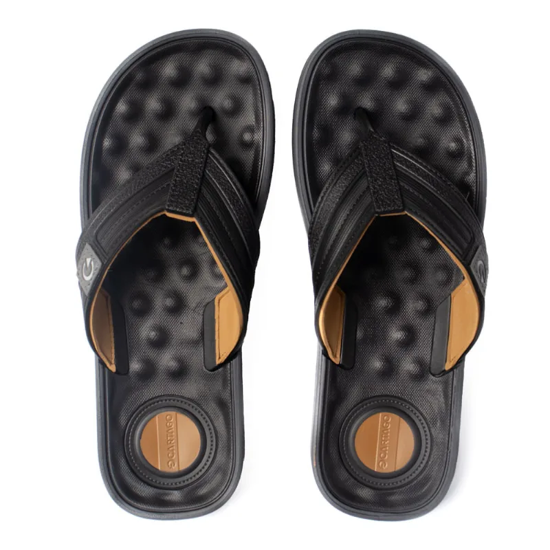 Chinelo Masculino Cartago Alabama Tiras Largas Marrom/Bege - 39