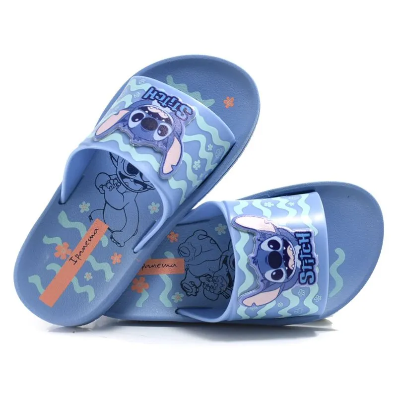 Chinelo Slide Infantil Stitch Ipanema do 25 ao 34 Azul 27367 31/32