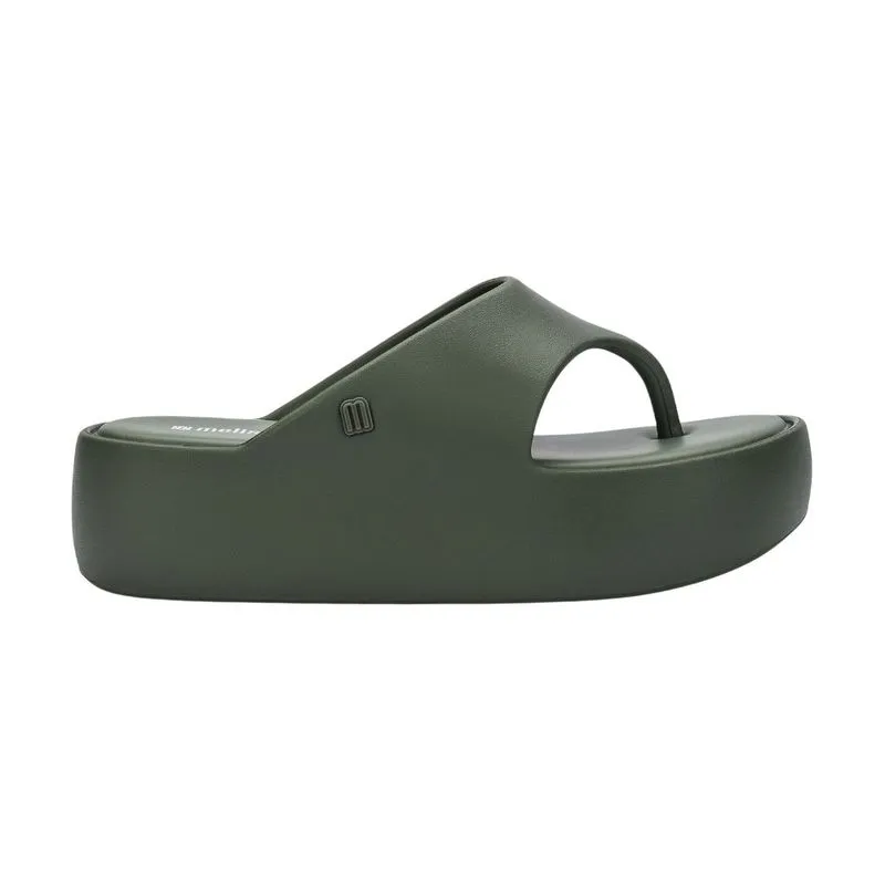 Sandália Plataforma Feminina N°36 Melissa Free Platform Thong Verde Oliva (MP)