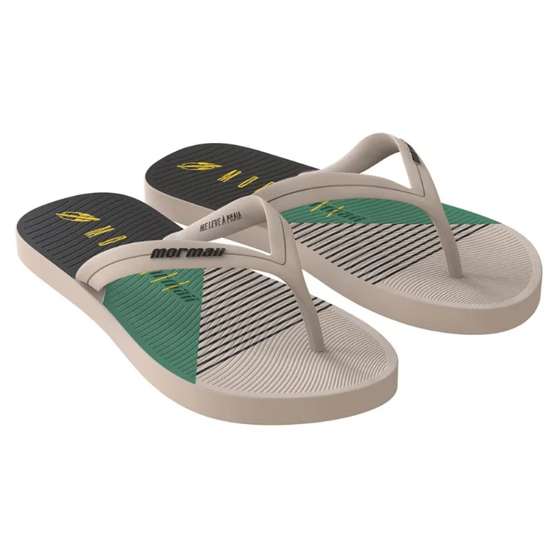 Chinelo Mormaii tropical adulto Branco-preto-verde 43-44