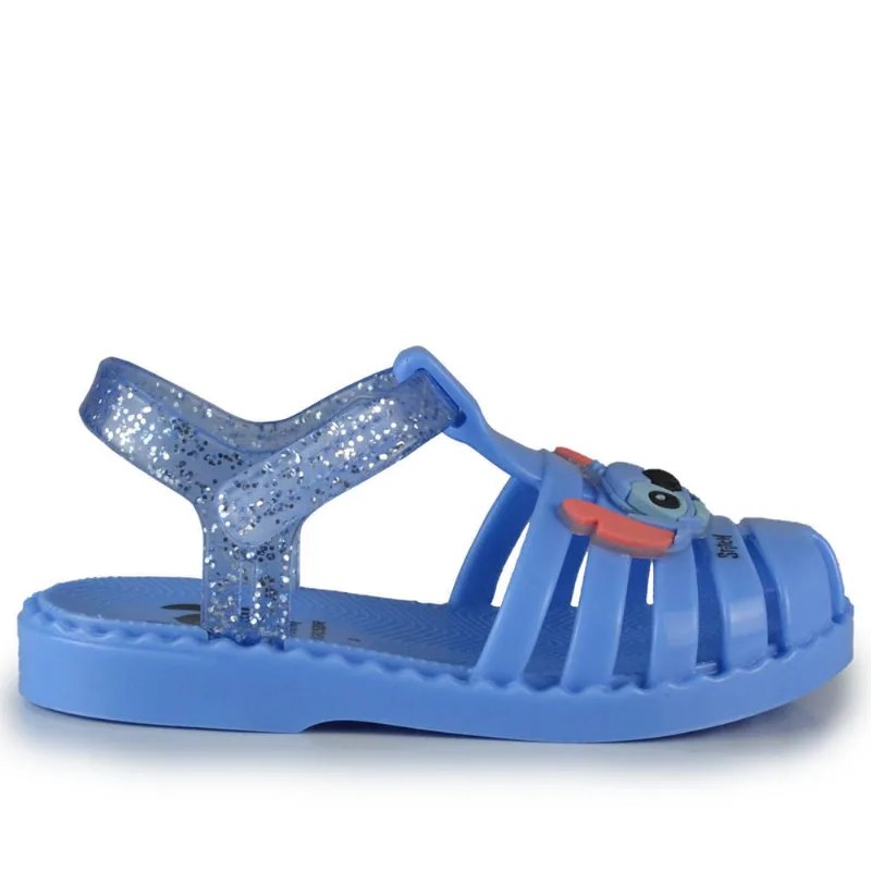 Sandália Infantil Grendene Feminina Disney 25 Duo 23323 BN370 AZUL ME/GLITER 20