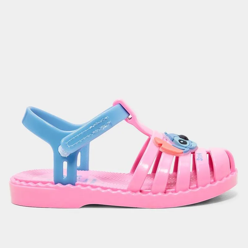 Sandália Infantil Disney Stitch Duo Menina - Menina - Rosa+Azul