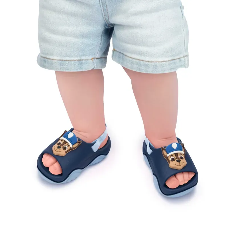 Chinelo Infantil Grendene Borracha Azul Chase Patrulha Canina 23