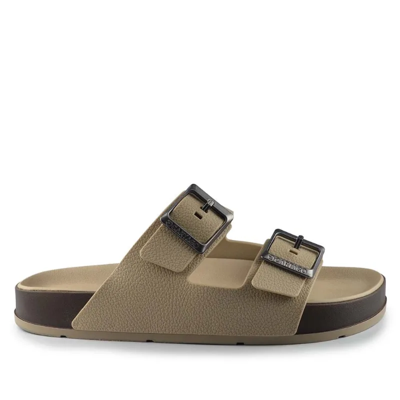 Chinelo Cartago Masculino Milao 2 12501 BM827 MARROM/BEGE 39