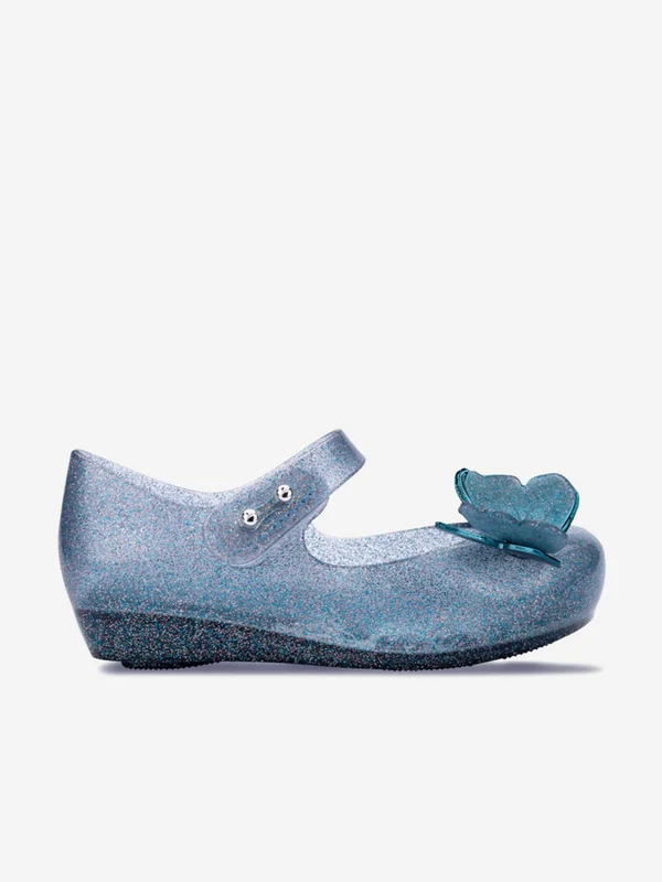 Mini Melissa Girls Ultragirl Fly III Ballerinas in Blue Blue / EU 19 - 20 UK 4