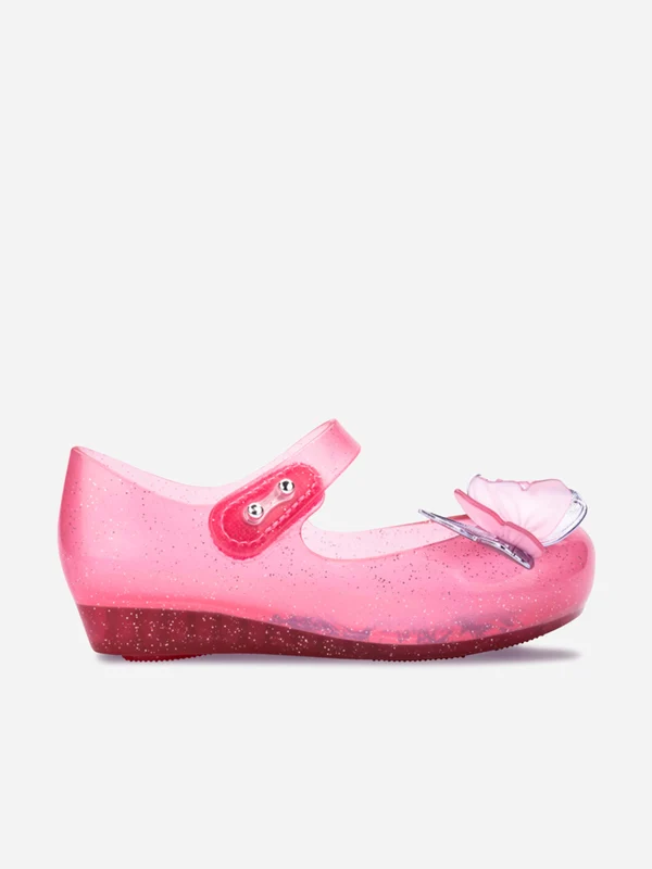 Mini Melissa Girls Ultragirl Fly III Ballerinas in Pink Pink / EU 28 - 29 UK 10