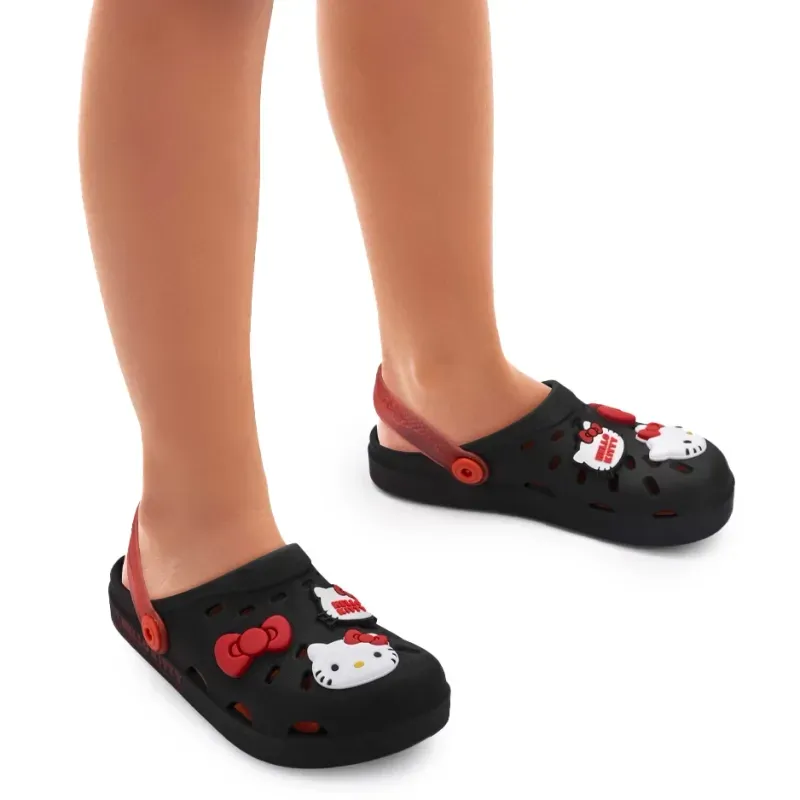 Babuche Grendene Kids Hello Kitty Hype Infantil Preto 26