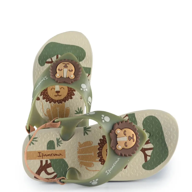 Chinelo Infantil Ipanema Masculino Sport 26 27247 BP385 BEGE/VERDE/MAR 22